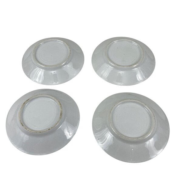 Vintage Hand-Painted Floral Patterned Porcelain Saucer Plates Set Of 4 - Picture 8 of 8